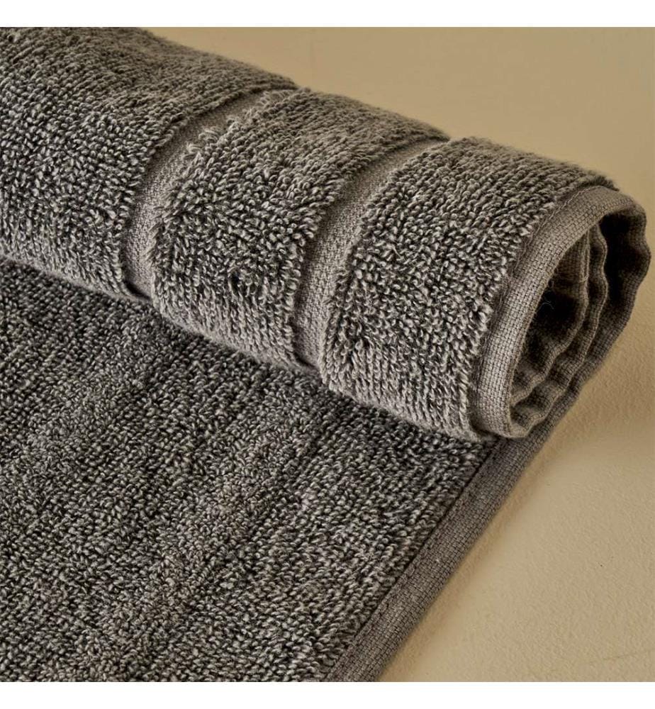 Serviette pieds Dorita 50 x 70 cm - Gris foncé