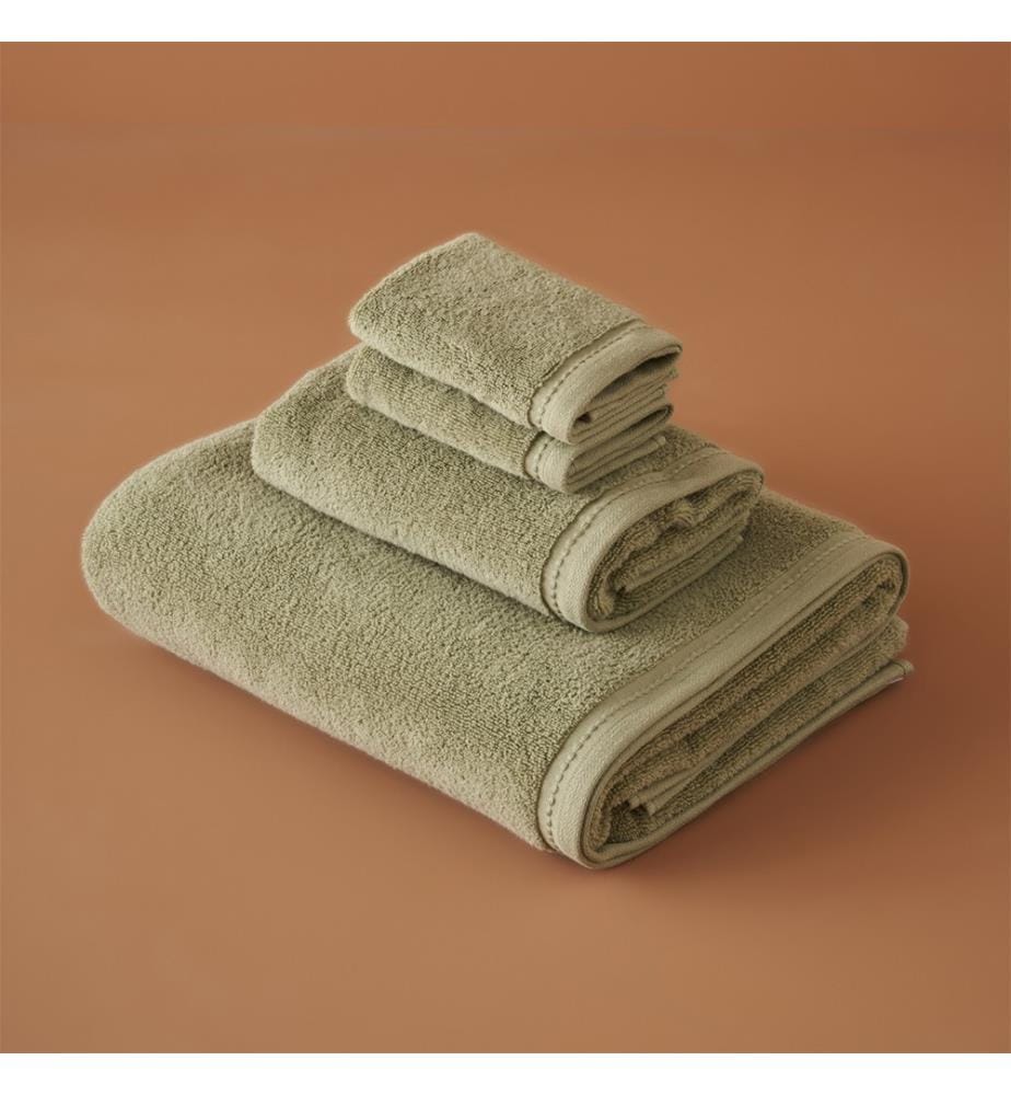 Lot de 2 serviettes de toilette, 30 x 30 cm - Vert