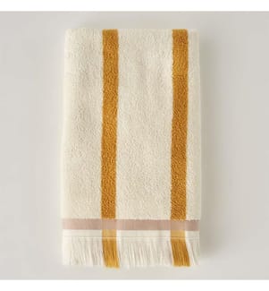 Serviette mains Ella 30 x 50 cm - Moutarde