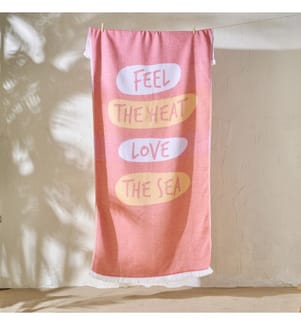 Peshtamal Love The Sea 90x160 cm - Terracotta