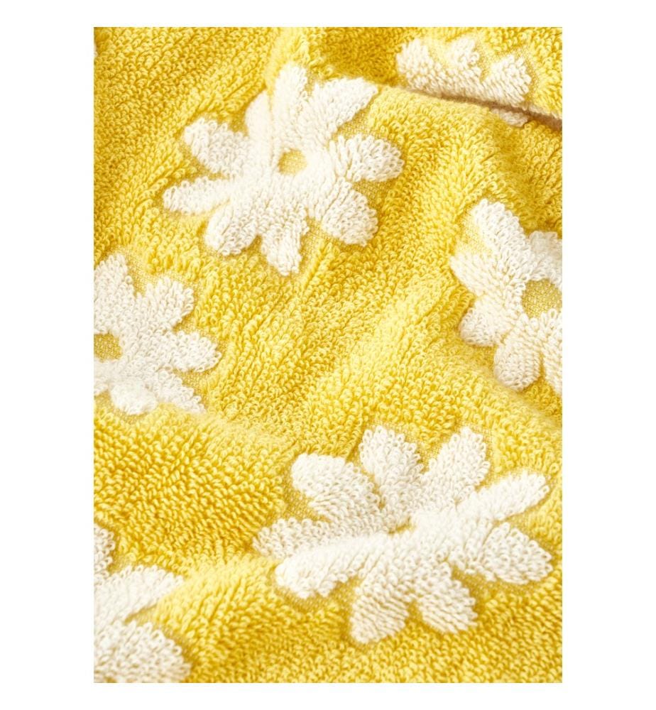 Serviette de toilette Daisy Jacquard - Jaune