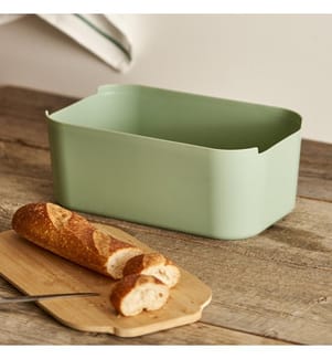 Boîte à pain avec planche 2 en 1 Breed 33x18,5x12 cm - Vert