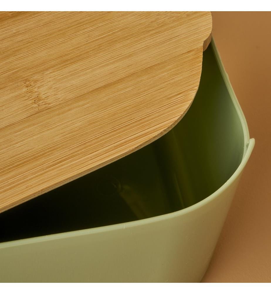 Boîte à pain avec planche 2 en 1 Breed 33x18,5x12 cm - Vert