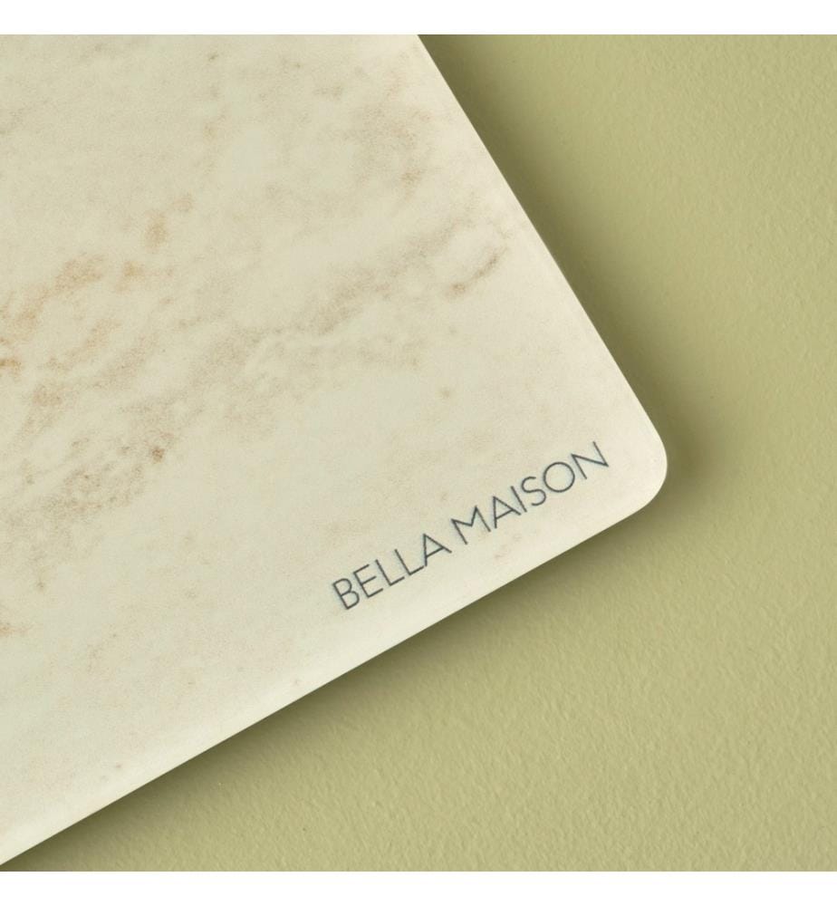 Marbella glass cutting board 35x25 cm - Ecru