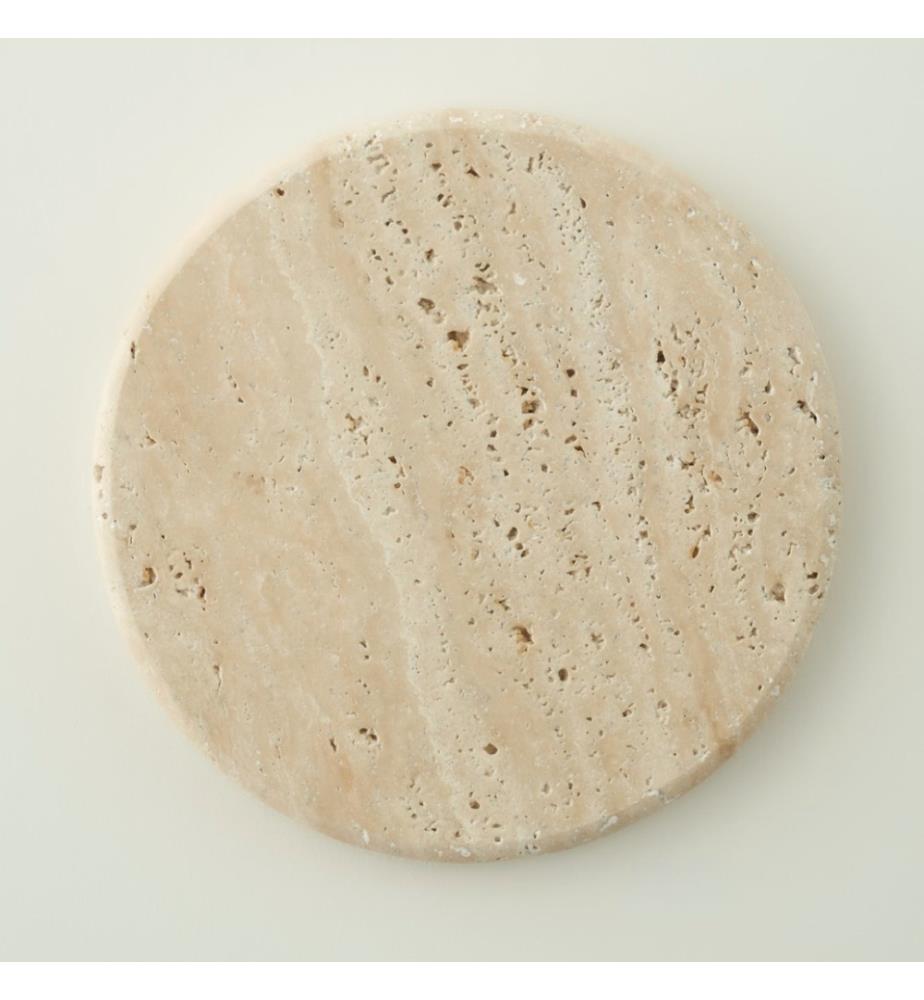 Dessous de plat en travertin Ephesus 20 cm - Naturel