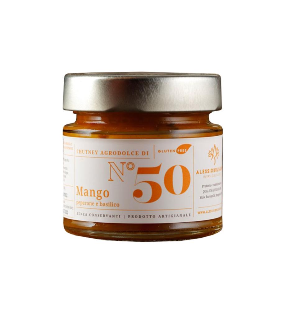 Chutney aus Mango, Paprika und Basilikum Nr. 50 - 150 g