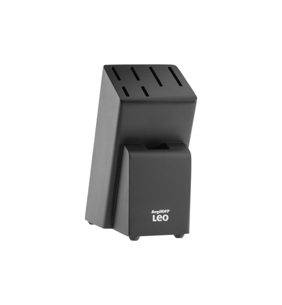 BERGHOFF - Messerblock-Set mit Messer Leo Graphite 6-teilig, Schwarz
