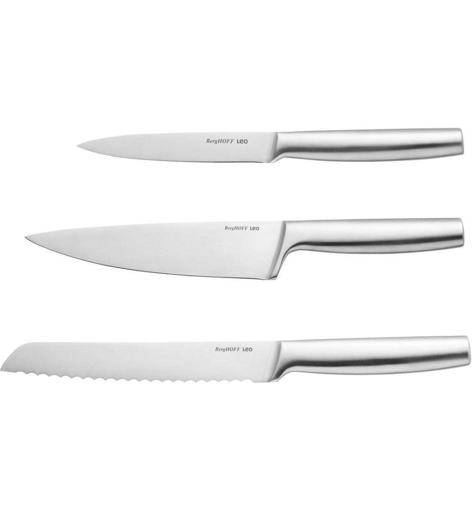 BergHOFF Messer-Set Leo Legacy 3-teilig Silber