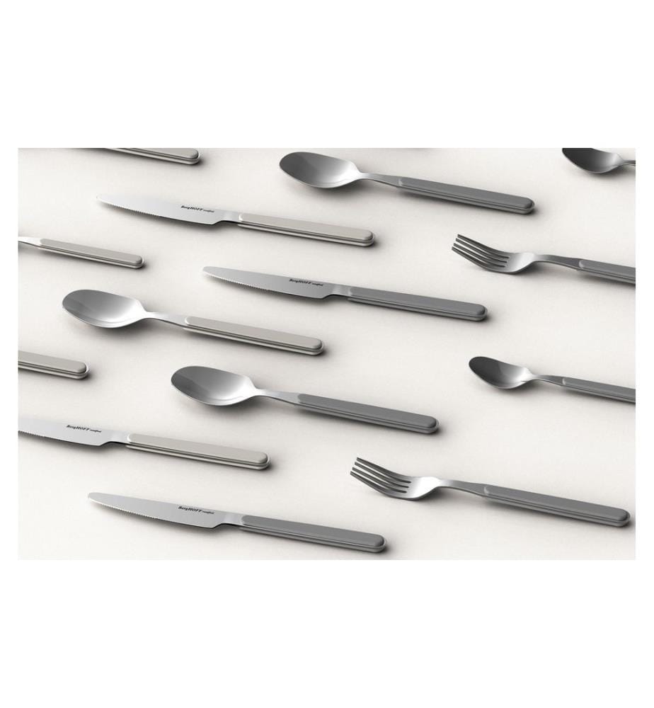 BergHOFF Besteck-Set Leo Balance Moonbeam 24-teilig, Silber/Beige