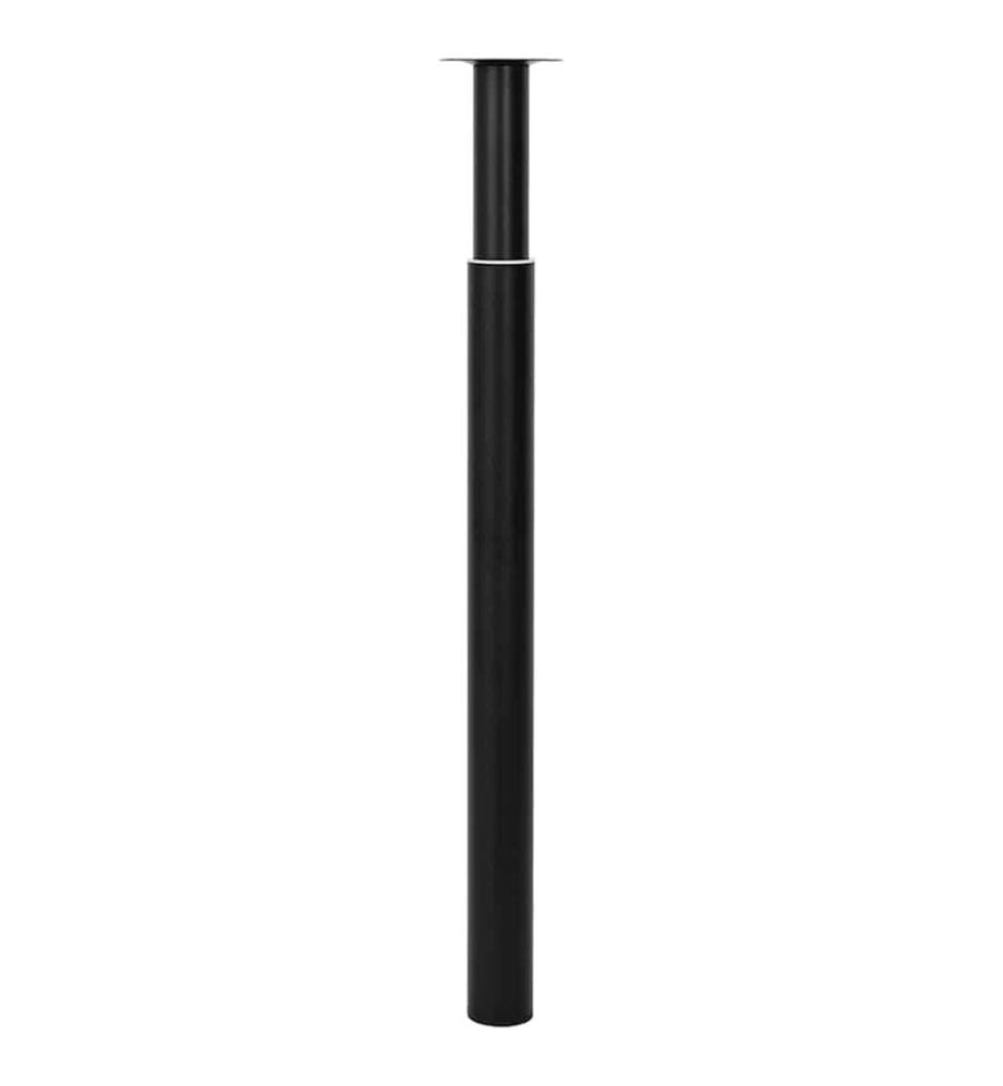 2 x Teleskopfuss Tischfuss Stützfuss Tischbein Schwarz 710 mm-1100 mm
