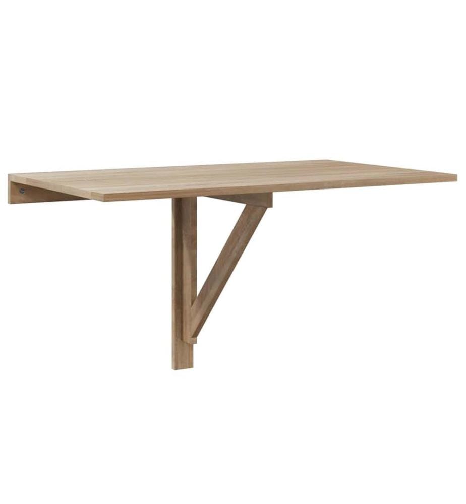 Table murale rabattable en chêne 100x60 cm