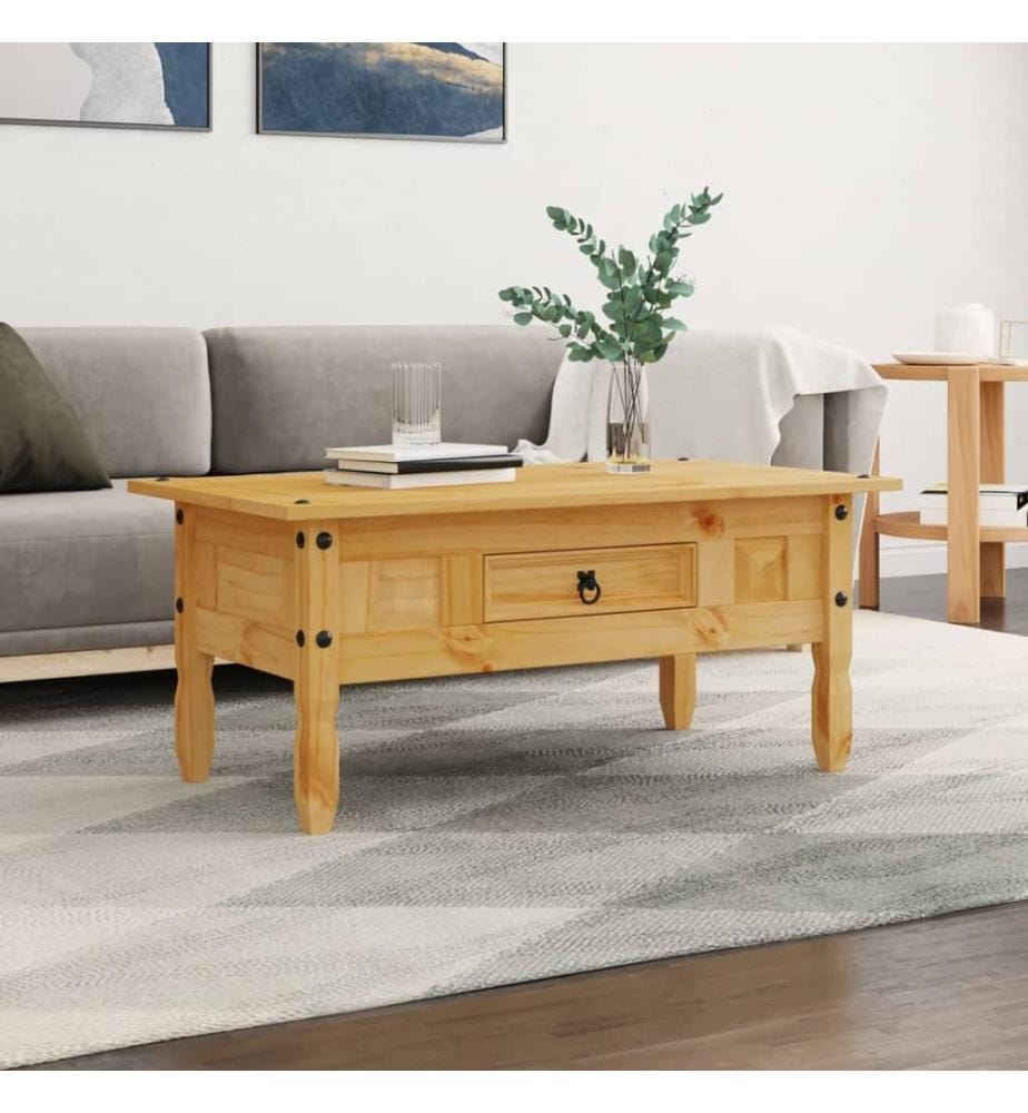 Table basse Pin mexicain Gamme Corona 100 x 55 x 44 cm