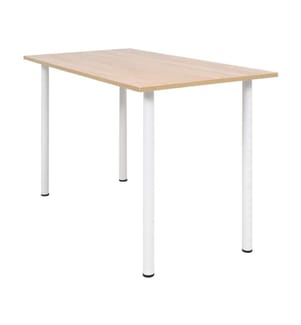 Table à manger 120x60x73 cm Chêne et blanc
