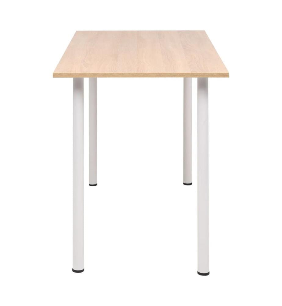 Table à manger 120x60x73 cm Chêne et blanc