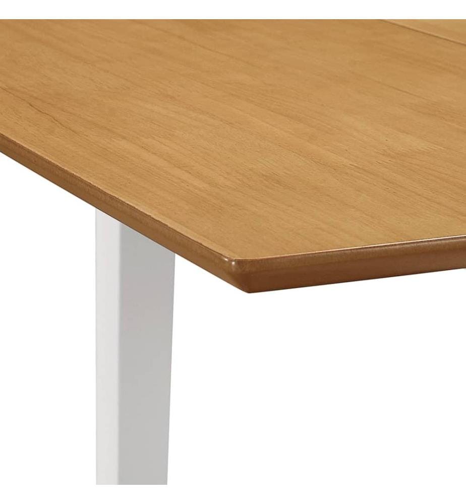 Esstisch Ausziehbar Weiss (80-120)x80x74 cm MDF