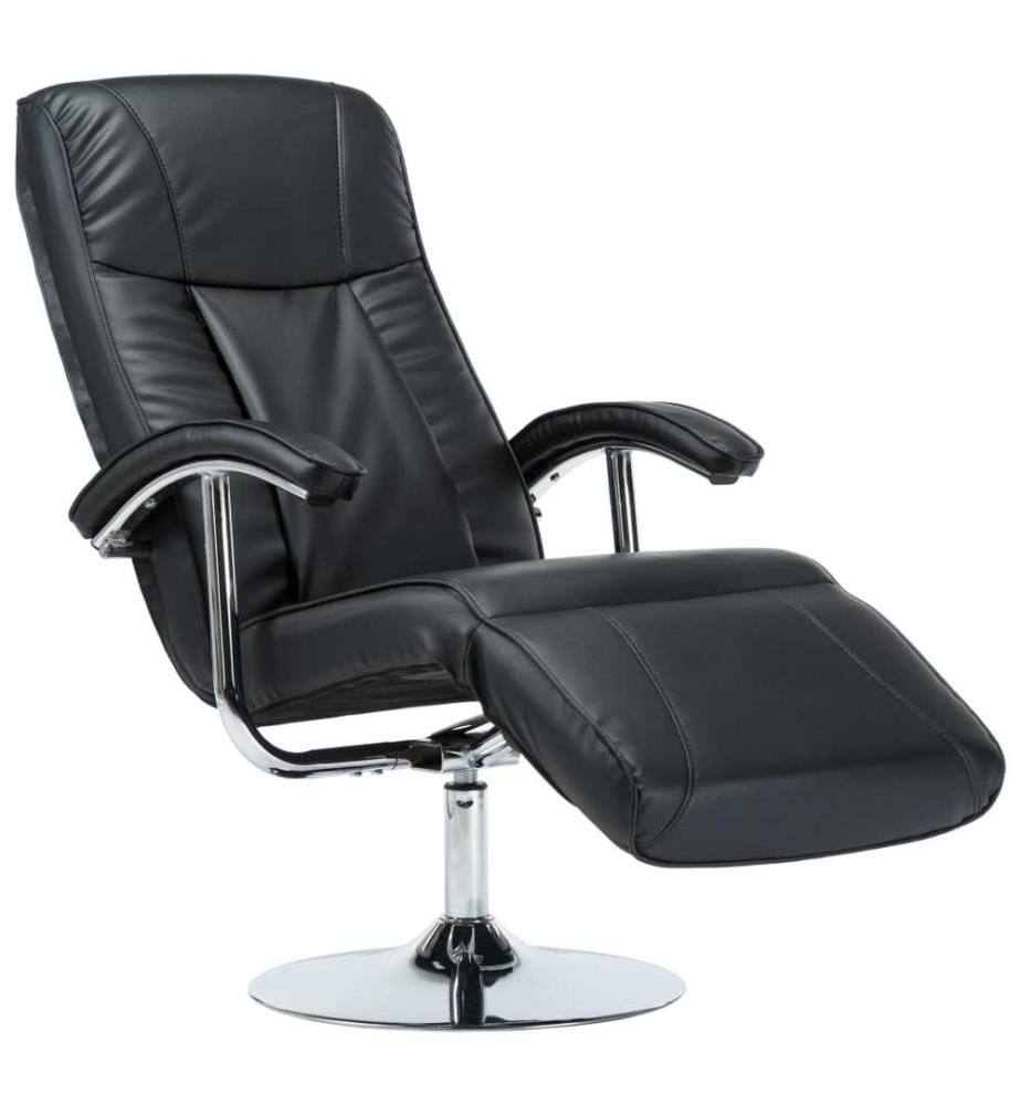 TV-Sessel Schwarz Kunstleder