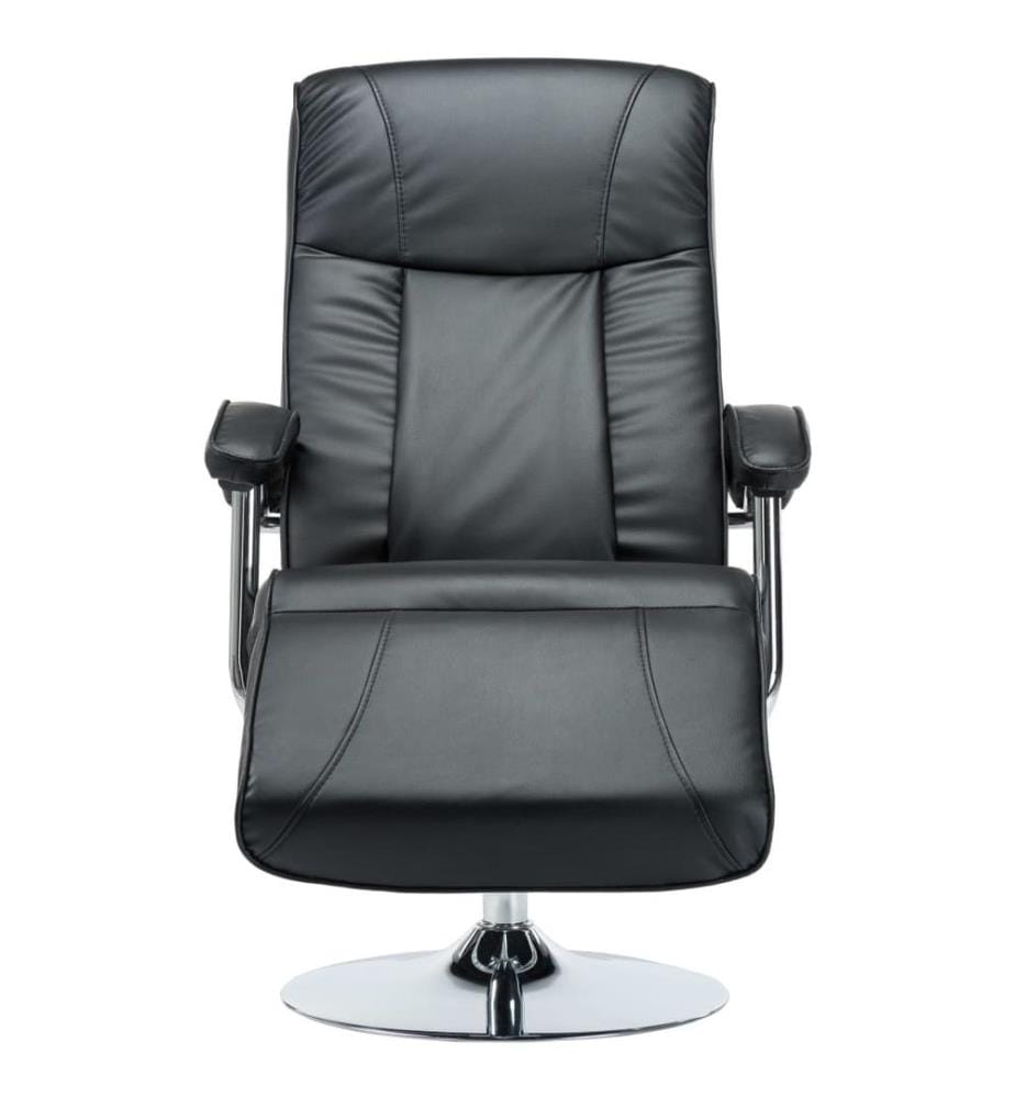 TV-Sessel Schwarz Kunstleder