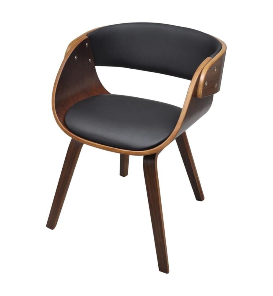 Esszimmerstühle 2 Stk. Braun Bugholz und Kunstleder