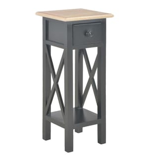 Beistelltisch Schwarz 27 x 27 x 65,5 cm Holz