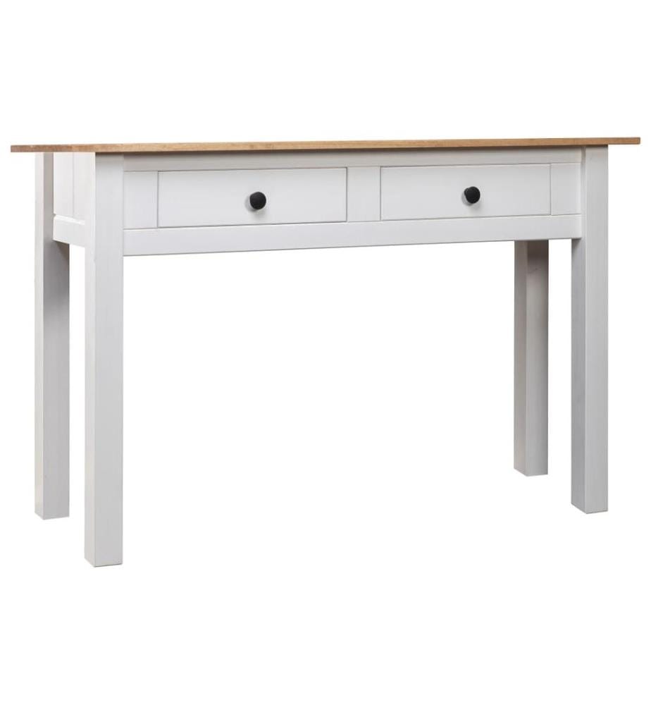 Konsolentisch Weiss 110x40x72 cm Kiefernholz Panama