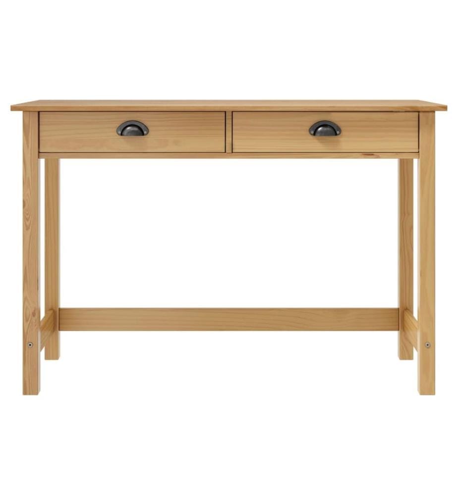 Table console Hill Range avec 2 tiroirs 110x45x74 cm Pin solide