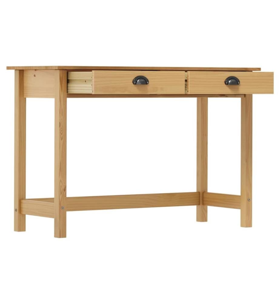 Table console Hill Range avec 2 tiroirs 110x45x74 cm Pin solide