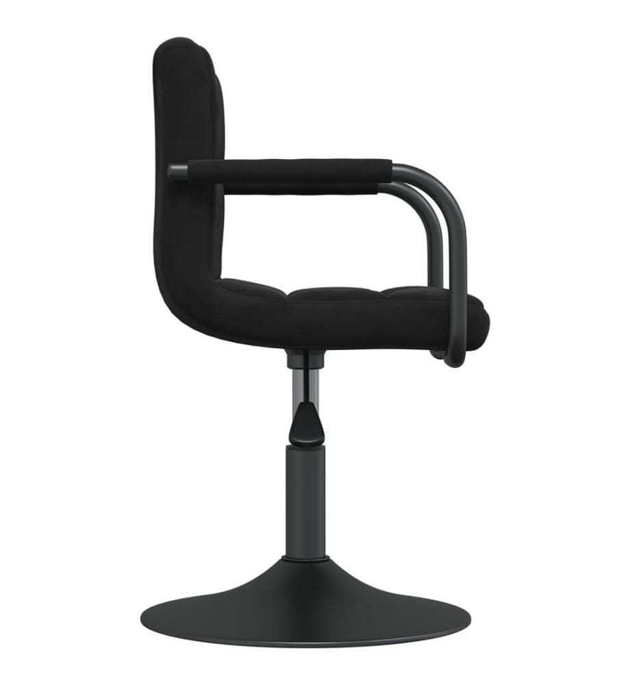 Esszimmerstuhl Schwarz Samt
