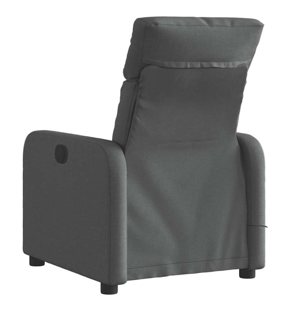 Massagesessel Elektrisch Dunkelgrau Stoff
