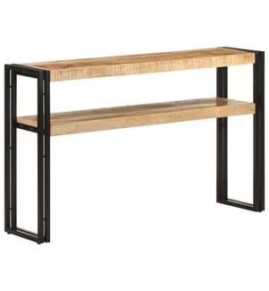 Konsolentisch 120x30x75 cm Raues Mangoholz