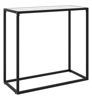Konsolentisch Weiss 80x35x75 cm Hartglas