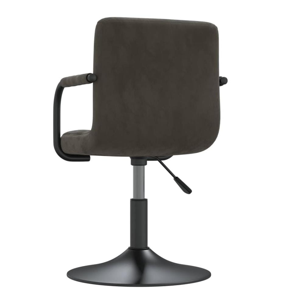 Tabouret de bar Gris foncé Velours