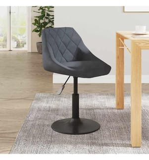 Tabouret de bar Gris foncé Velours