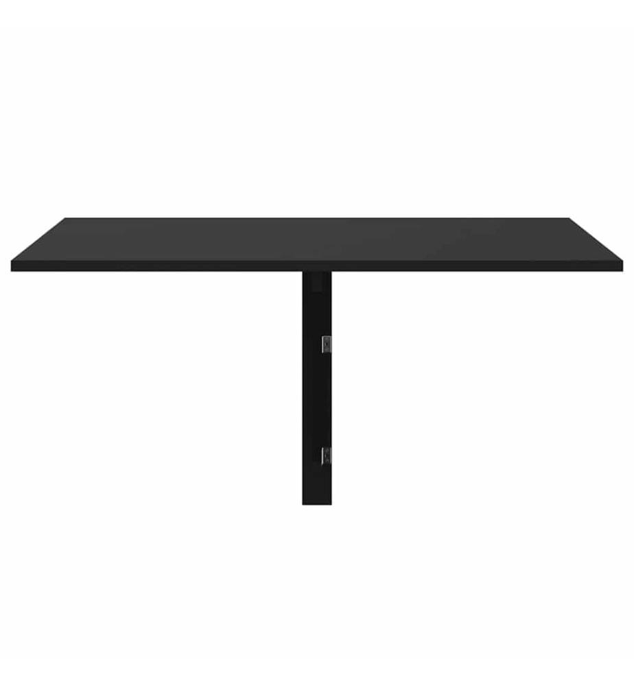 Table murale pliable Noir 100x60x56 cm Bois d'ingénierie