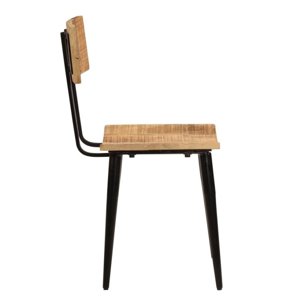 Esszimmerstühle 2 Stk. 44x40x80 cm Massivholz Mango