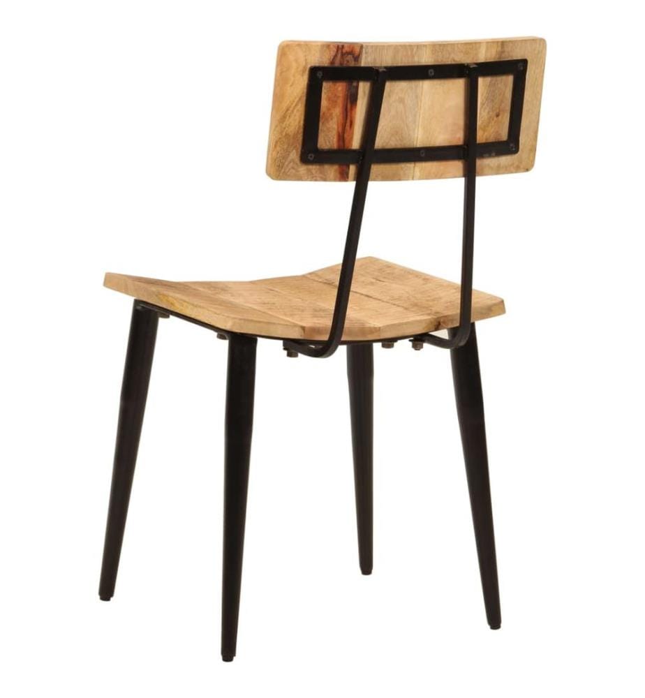 Esszimmerstühle 2 Stk. 44x40x80 cm Massivholz Mango