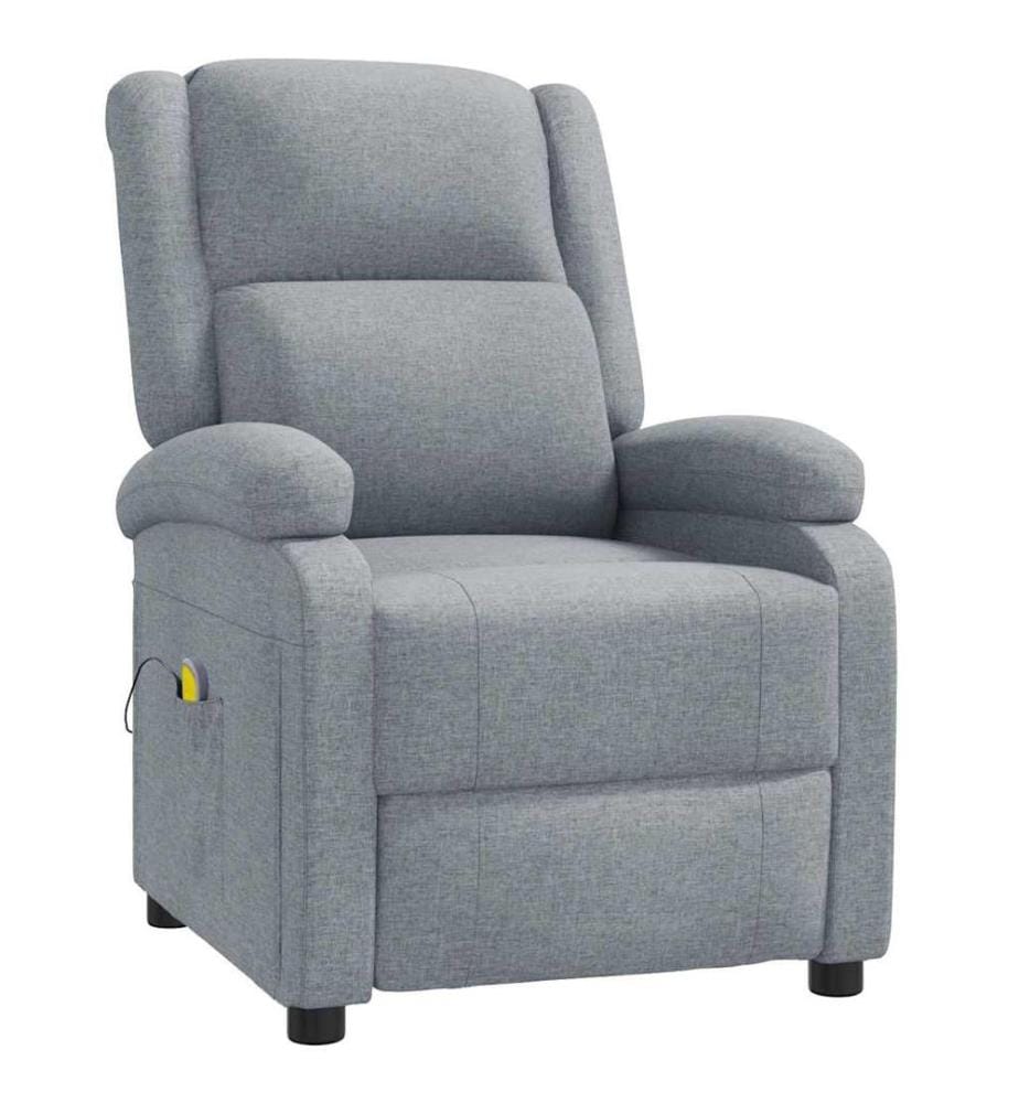 Fauteuil de massage Gris clair Tissu
