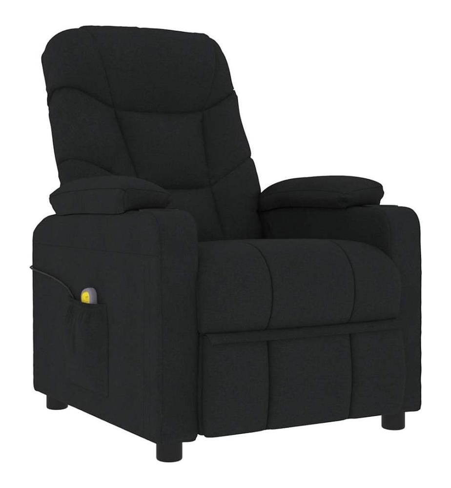 Fauteuil inclinable Noir Tissu
