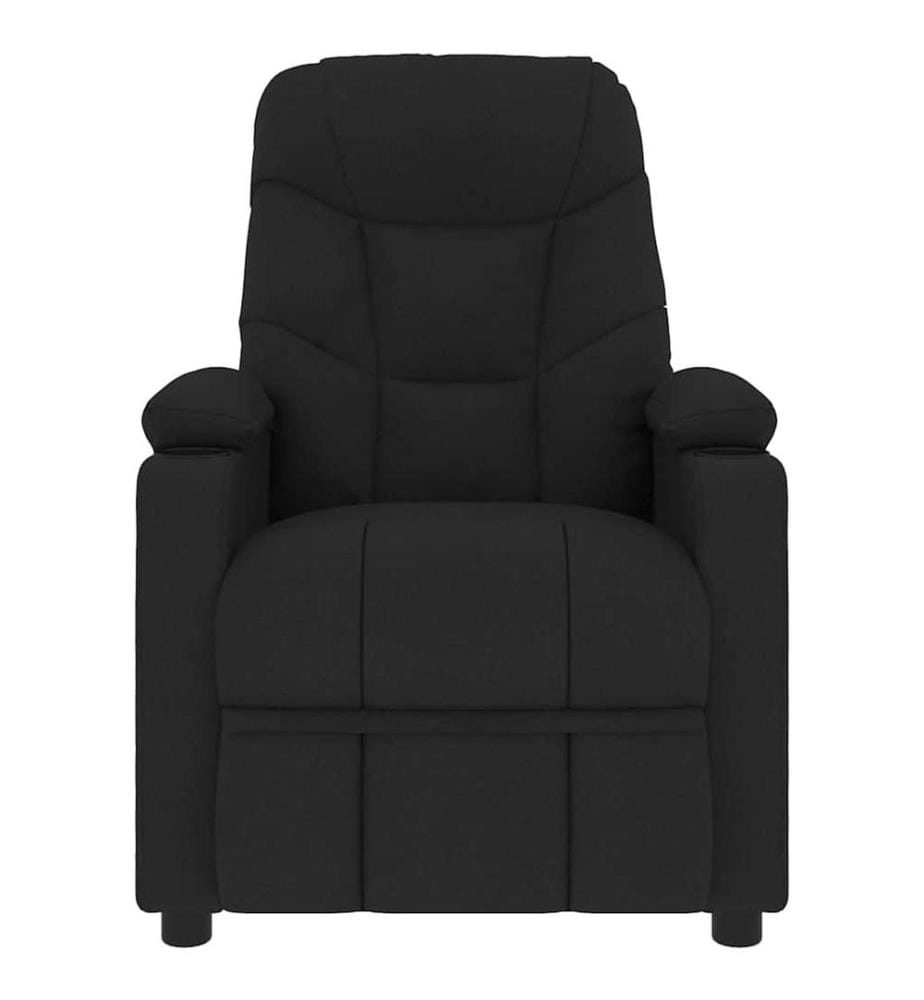 Fauteuil inclinable Noir Tissu