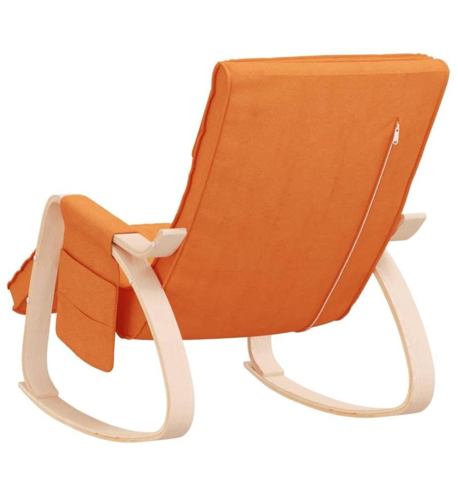 Chaise à bascule Jaune foncé Tissu