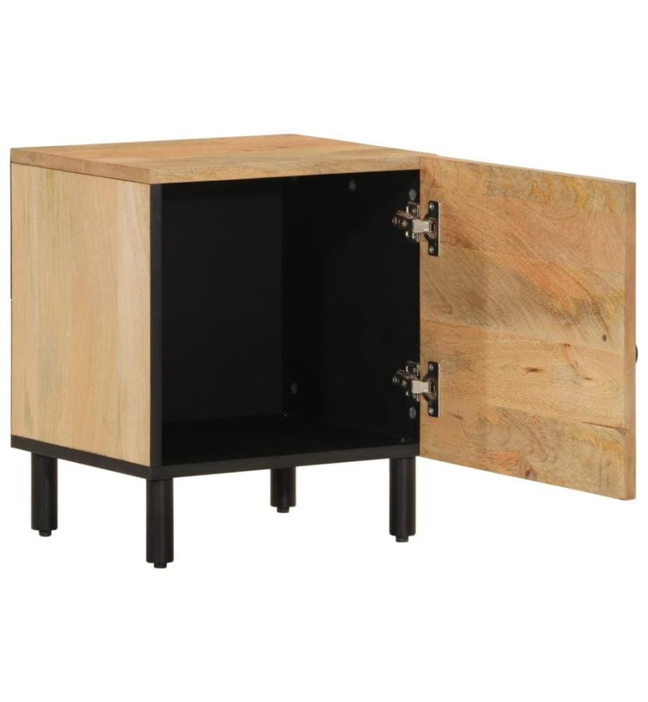 Tables de chevet 2 pcs 40x33x46 cm Bois de manguier solide