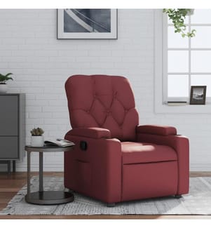 Fauteuil inclinable Rouge bordeaux Similicuir