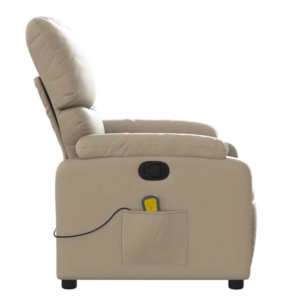 Massagesessel Cappuccino-Braun Kunstleder