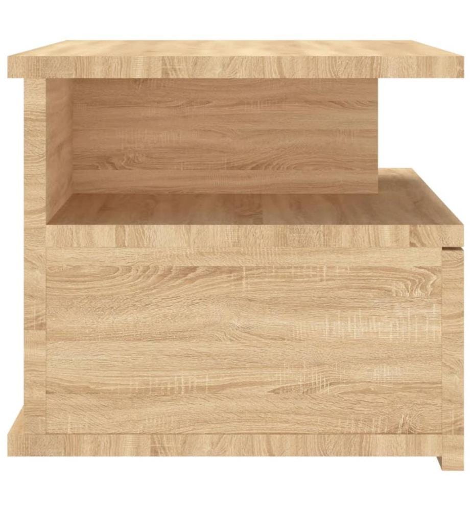 Table de chevet flottante Chêne sonoma Bois d'ingénierie