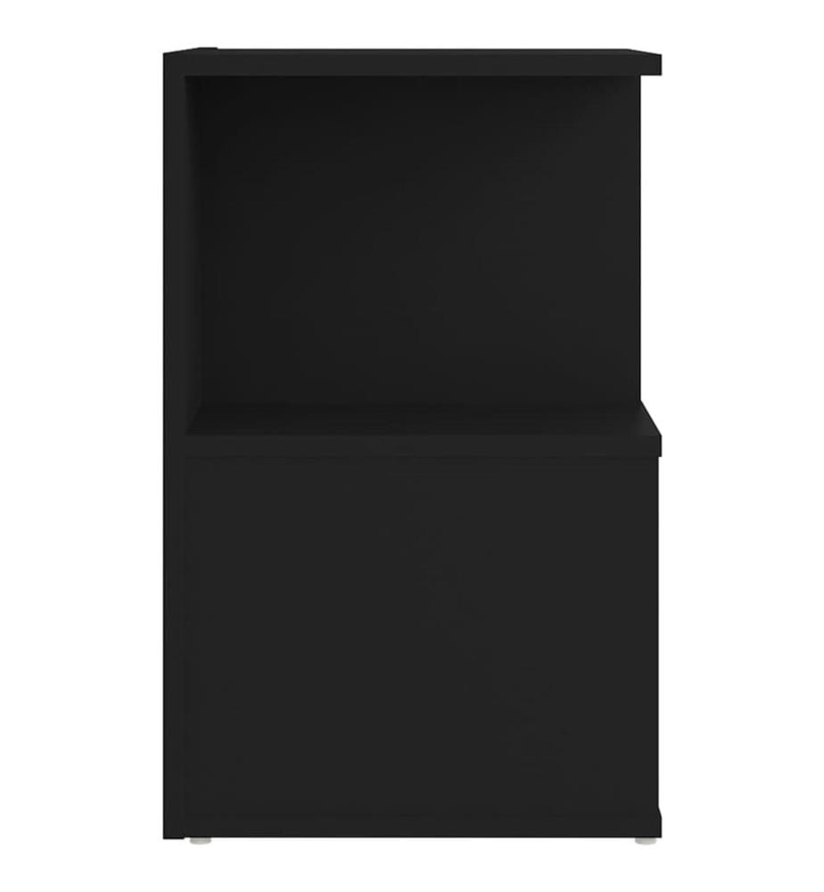Nachttisch Schwarz 35x35x55 cm Holzwerkstoff