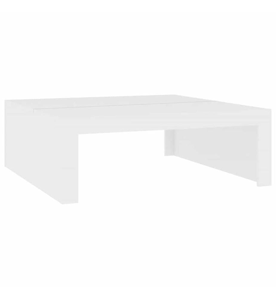 Couchtisch Weiss 100x100x35 cm Holzwerkstoff