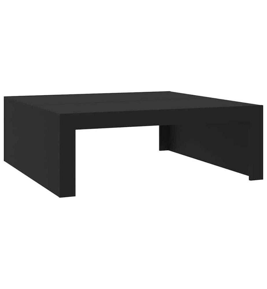 Couchtisch Schwarz 100x100x35 cm Holzwerkstoff
