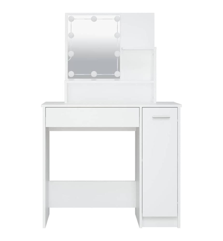 Coiffeuse avec LED blanc 86,5x35x136 cm