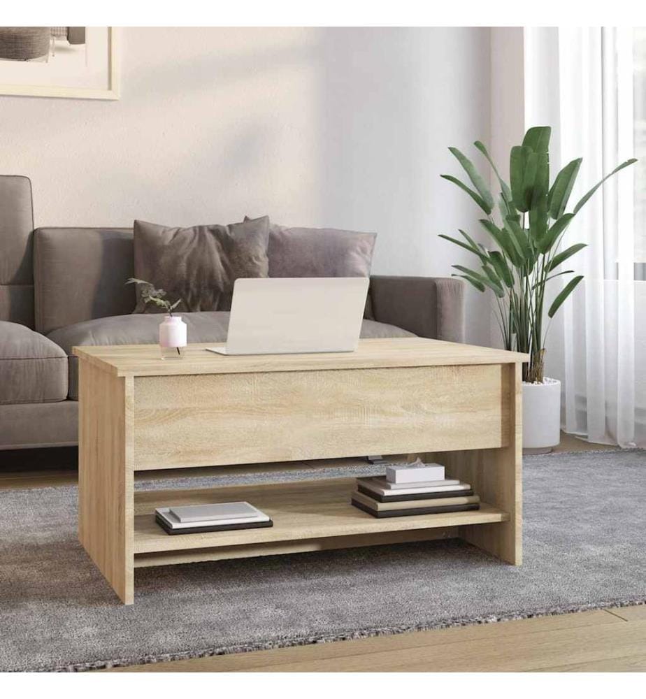Couchtisch Sonoma-Eiche 80x50x40 cm Holzwerkstoff