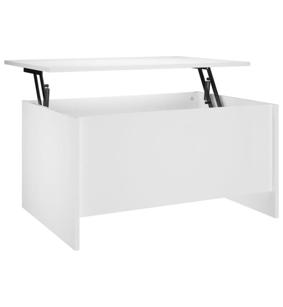 Couchtisch Weiss 80x55,5x41,5 cm Holzwerkstoff