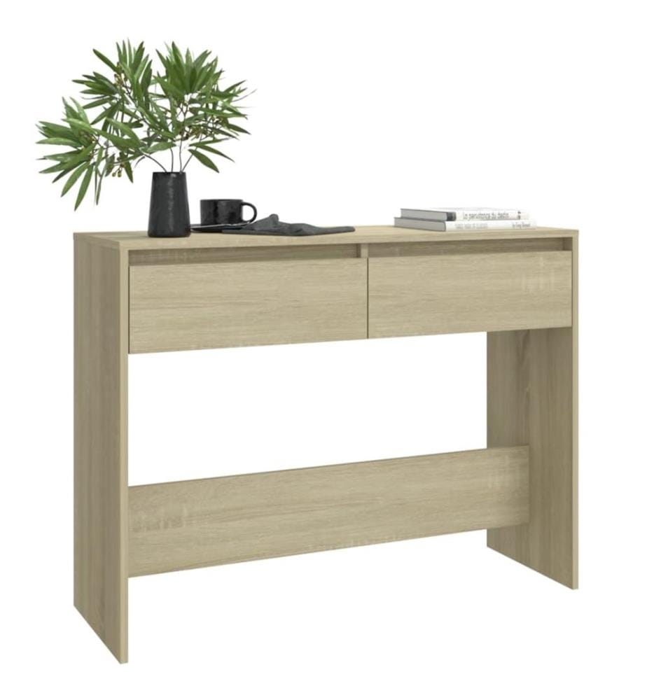 Konsolentisch Sonoma-Eiche 100x35x76,5 cm Holzwerkstoff
